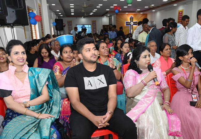 Bro Andrew Richard celebrates his 60th Birthday with grandneur amidst a large number of devotees here on Sunday, 16th, 2023, at Grace Ministry Prayer Centre Budigere in Bangalore with a myriad of wishes.